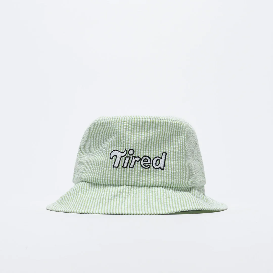 Bob - Tired Skateboards - Tilde Seersucker Bucket Hat (Mint)