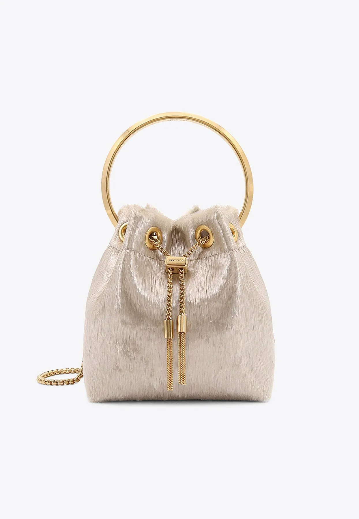 Bon Bon Metallic Bucket Bag