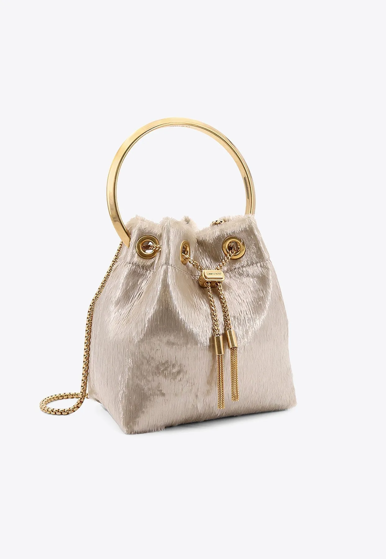 Bon Bon Metallic Bucket Bag