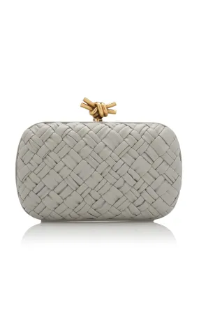 Bottega Veneta Knot Intreccio Leather Minaudière