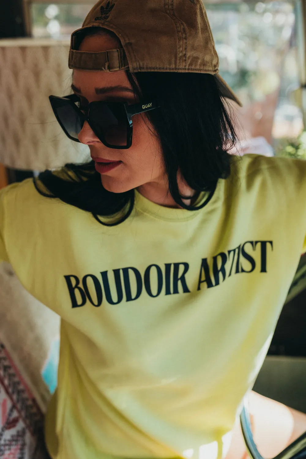 BOUDOIR ARTIST drop shoulder crew