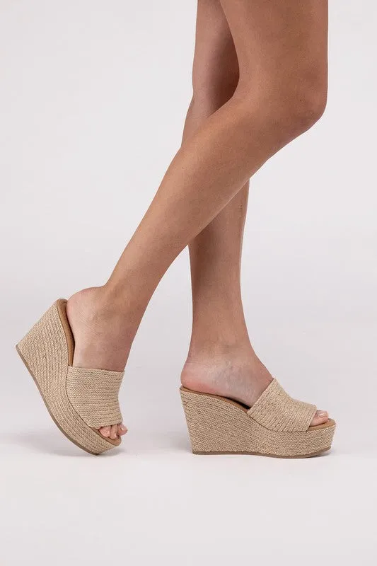 Bounty-S Synthetic Raffia Wedge Platform