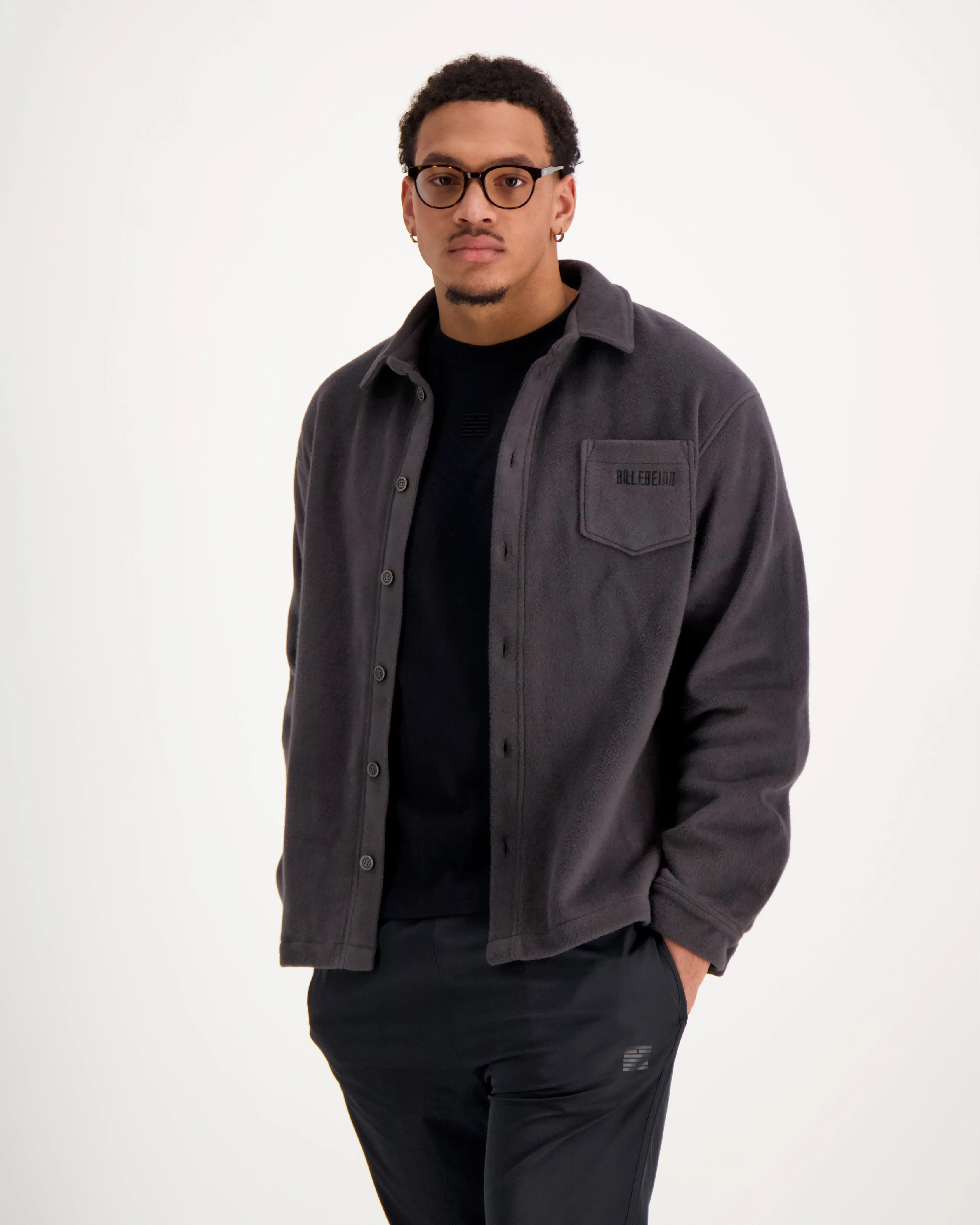 BRICK FLEECE OVERSHIRT