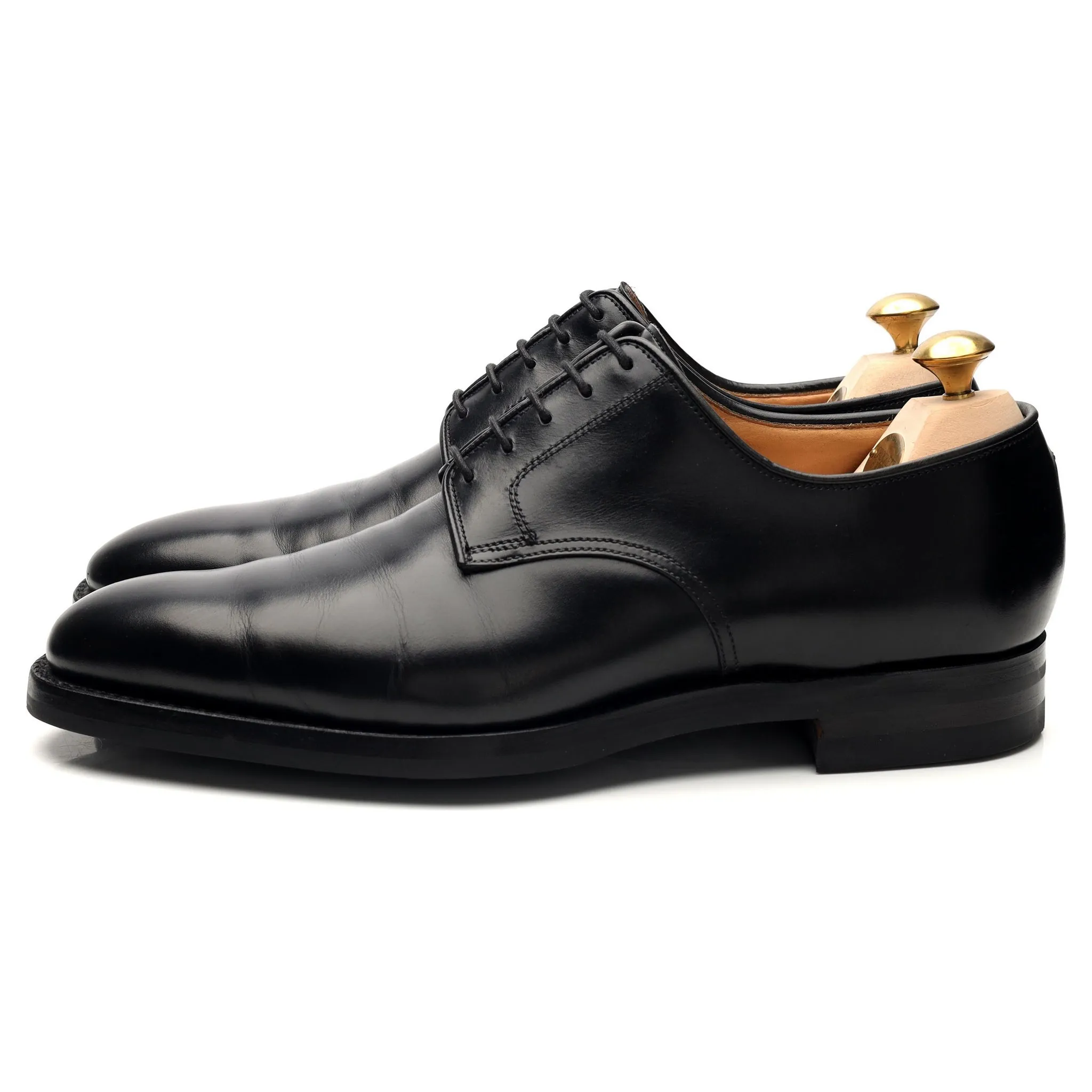 'Bristol' Black Leather Derby UK 8.5 E