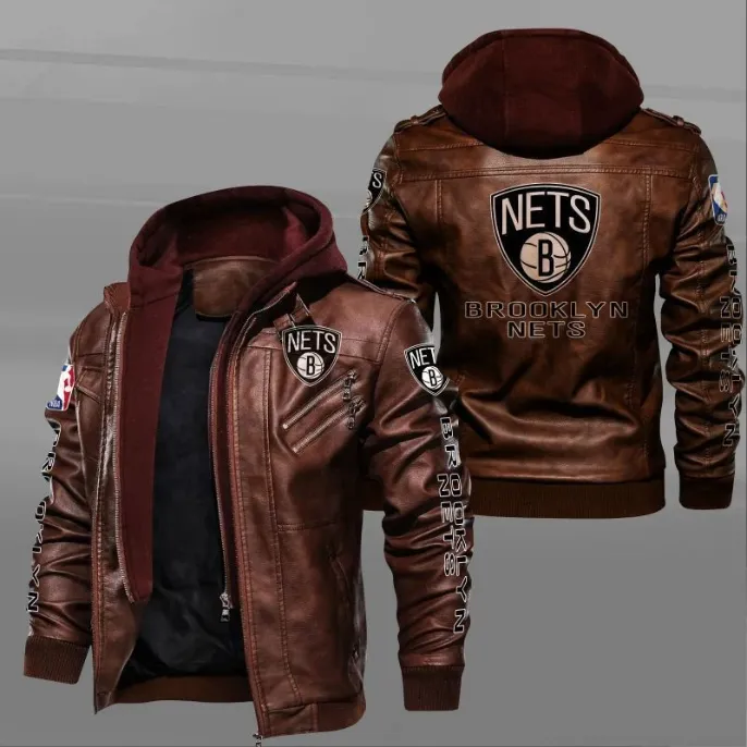 Brooklyn Nets Leather Jacket For Sale - William Jacket