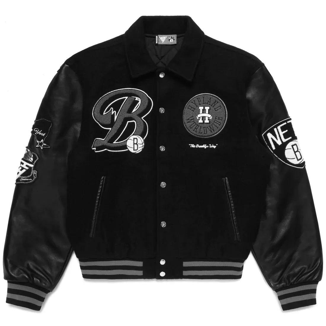 Brooklyn Nets Leather Jacket For Sale - William Jacket