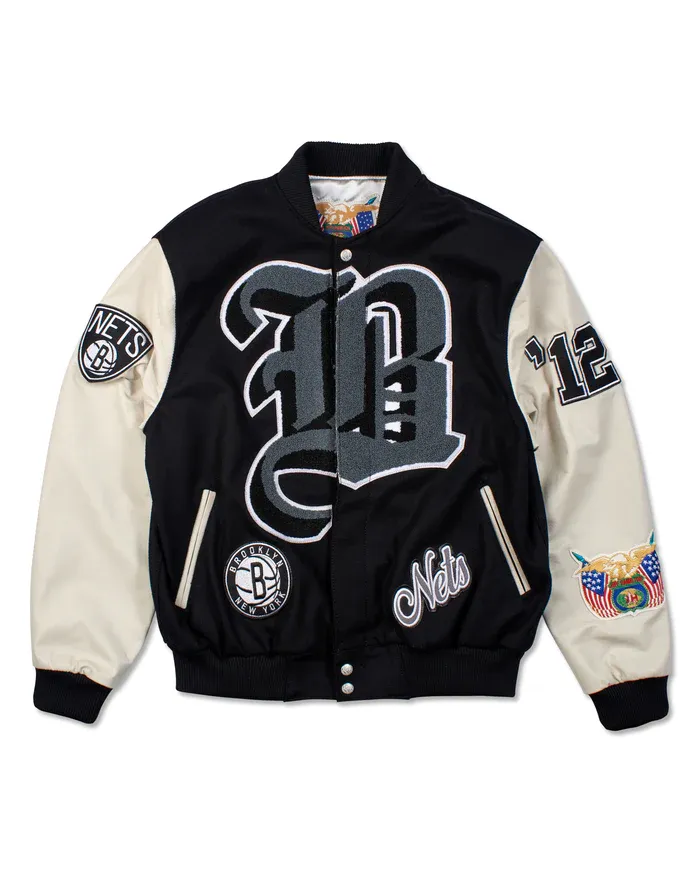 Brooklyn Nets Leather Jacket For Sale - William Jacket