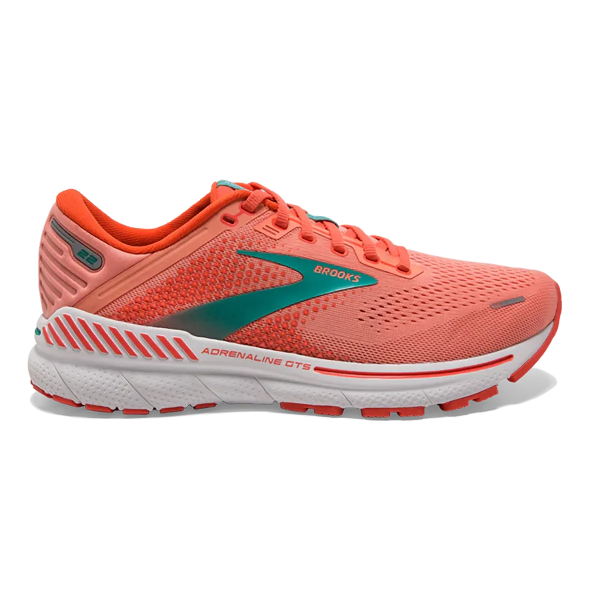 Brooks Adrenaline GTS 22 - Coral - Latigo Bay - White