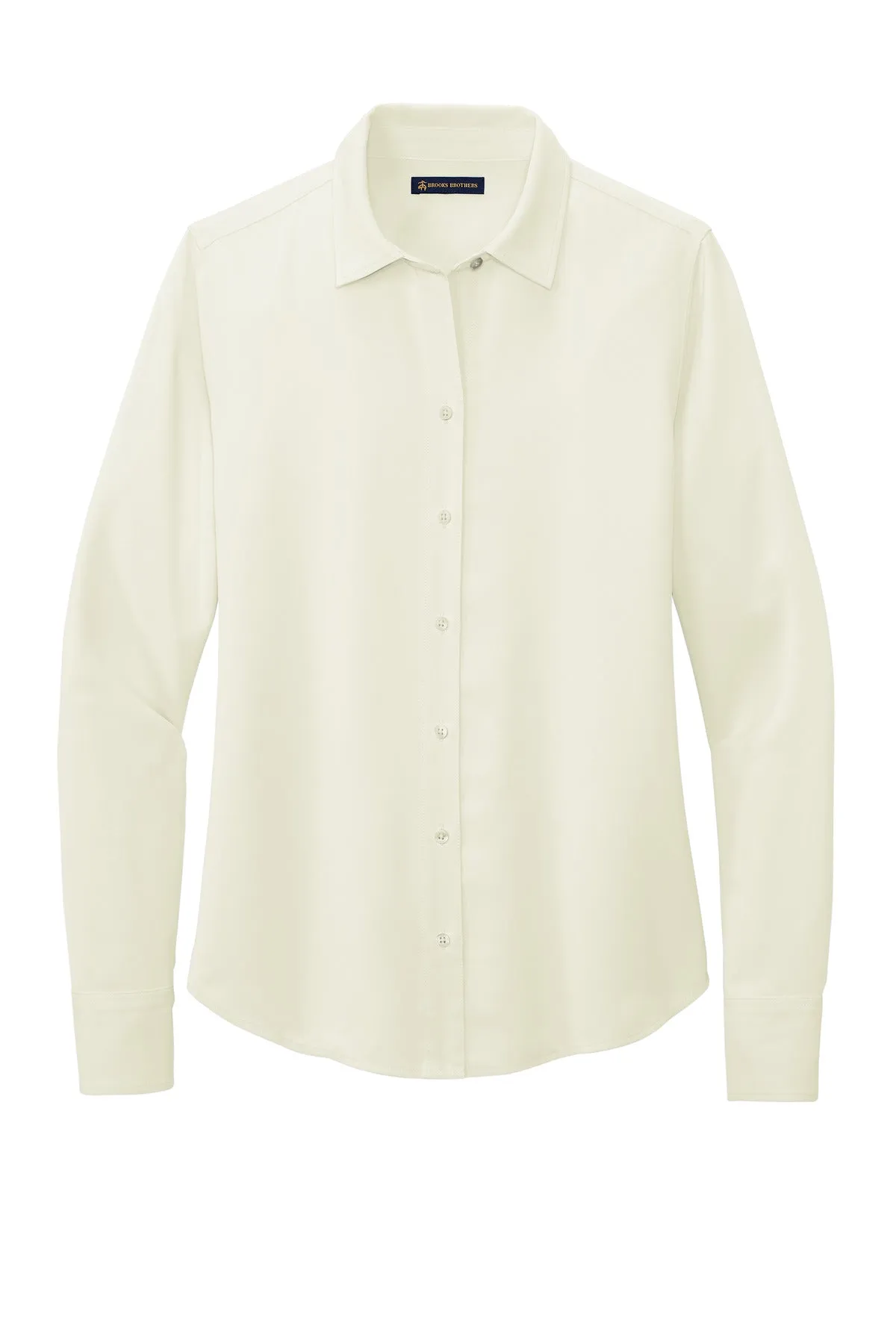 Brooks Brothers Women's Full-Button Satin Blouse. BB18007