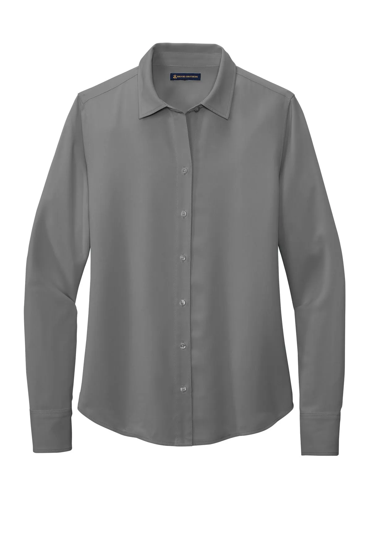 Brooks Brothers Women's Full-Button Satin Blouse. BB18007