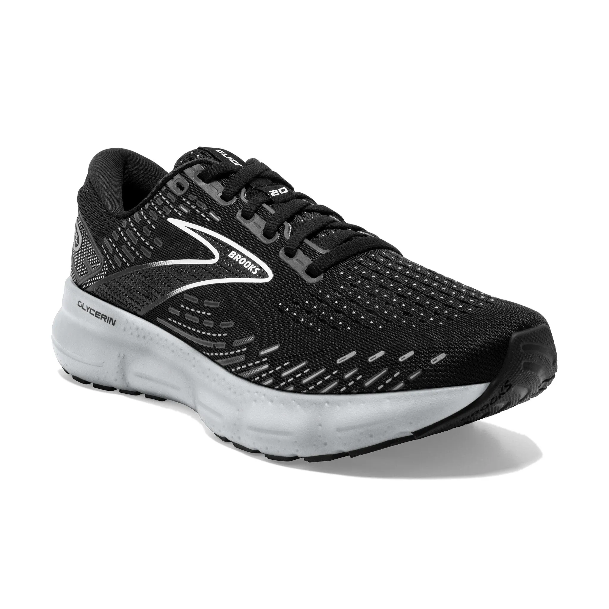 Brooks Glycerin 20 Black/White/Alloy