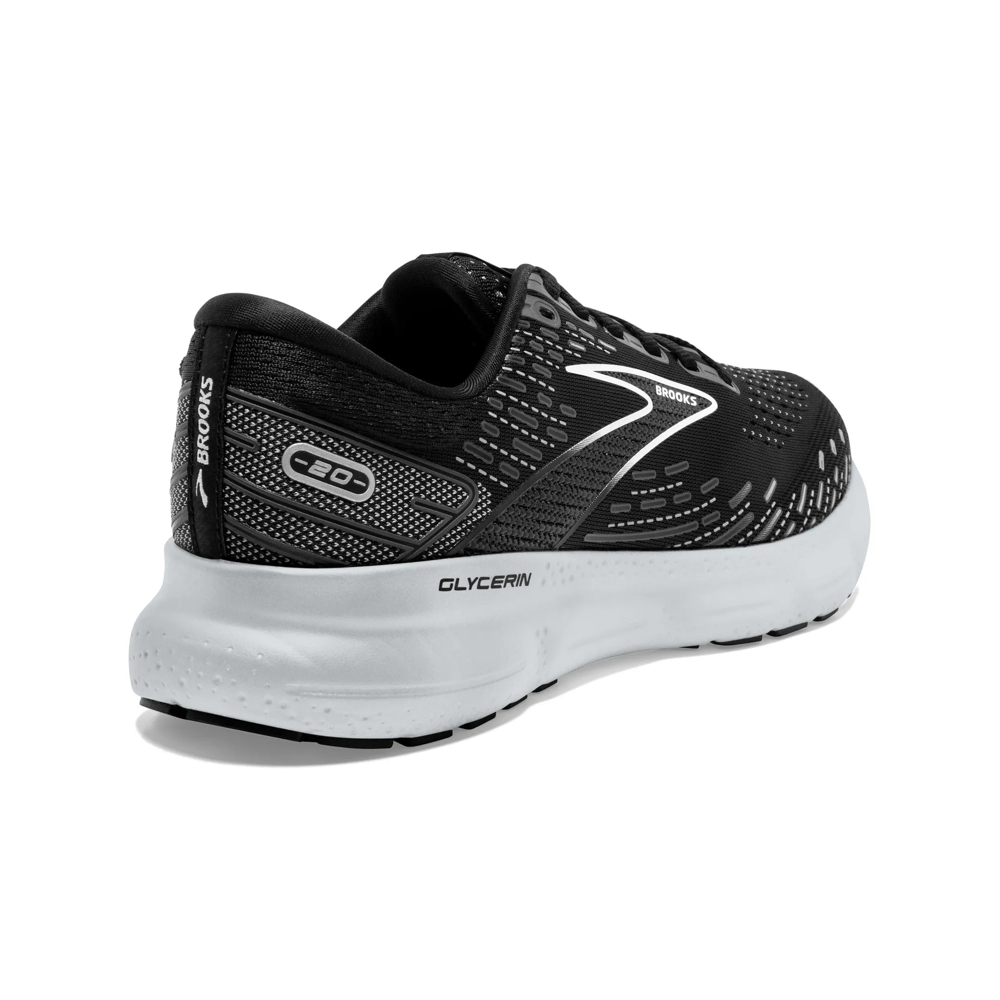 Brooks Glycerin 20 Black/White/Alloy