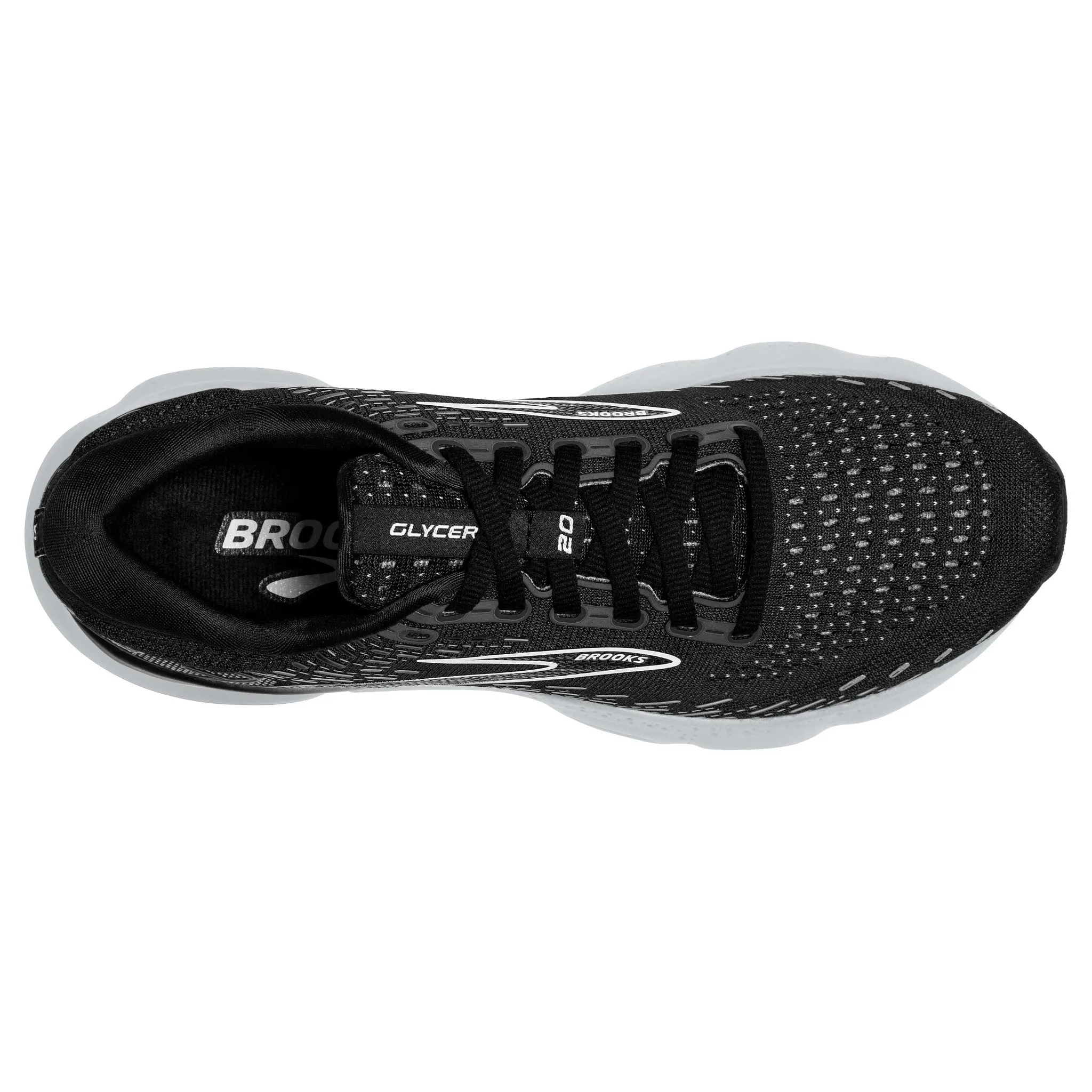 Brooks Glycerin 20 Black/White/Alloy