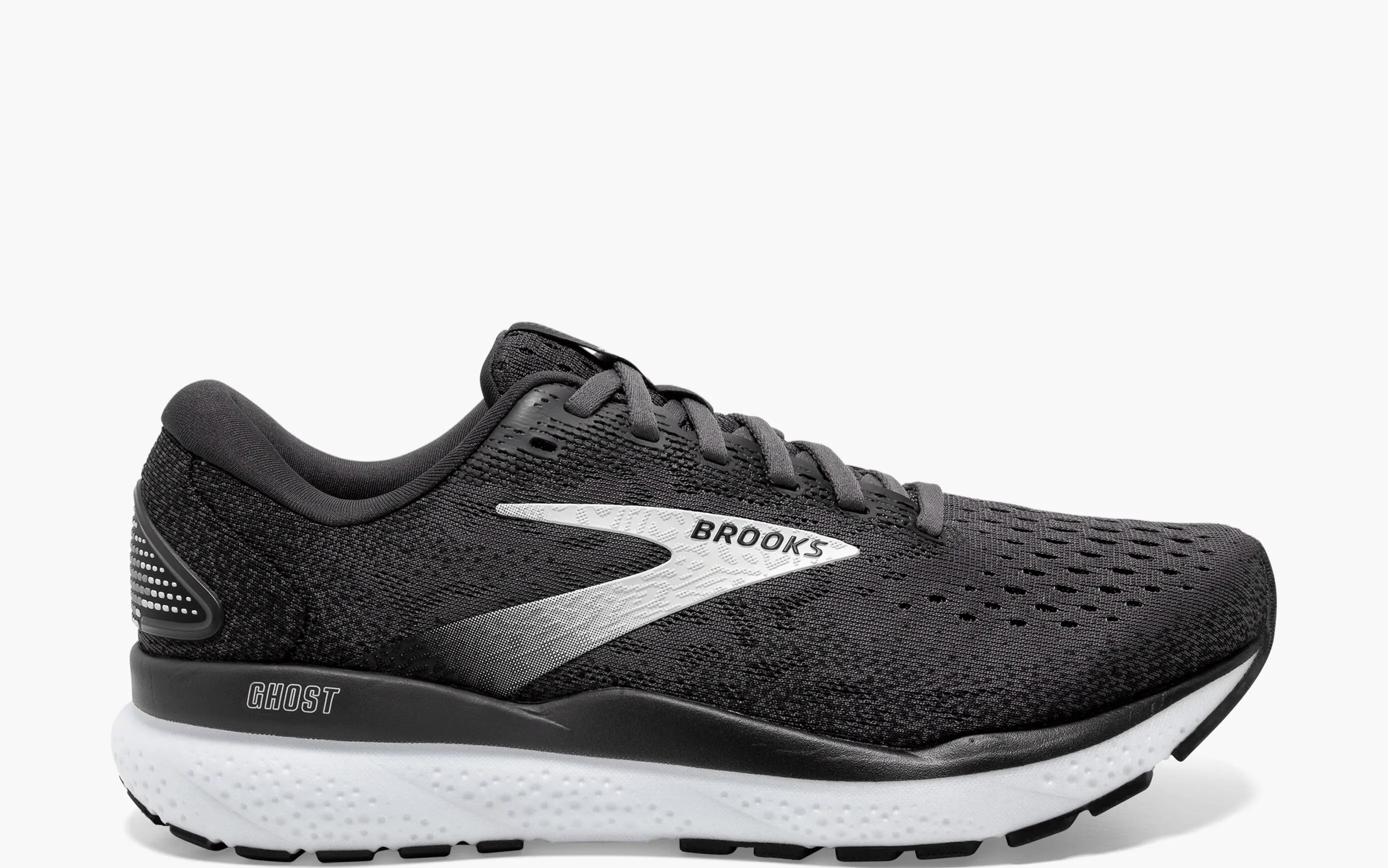 BROOKS MENS GHOST 16 - BLACK GREY