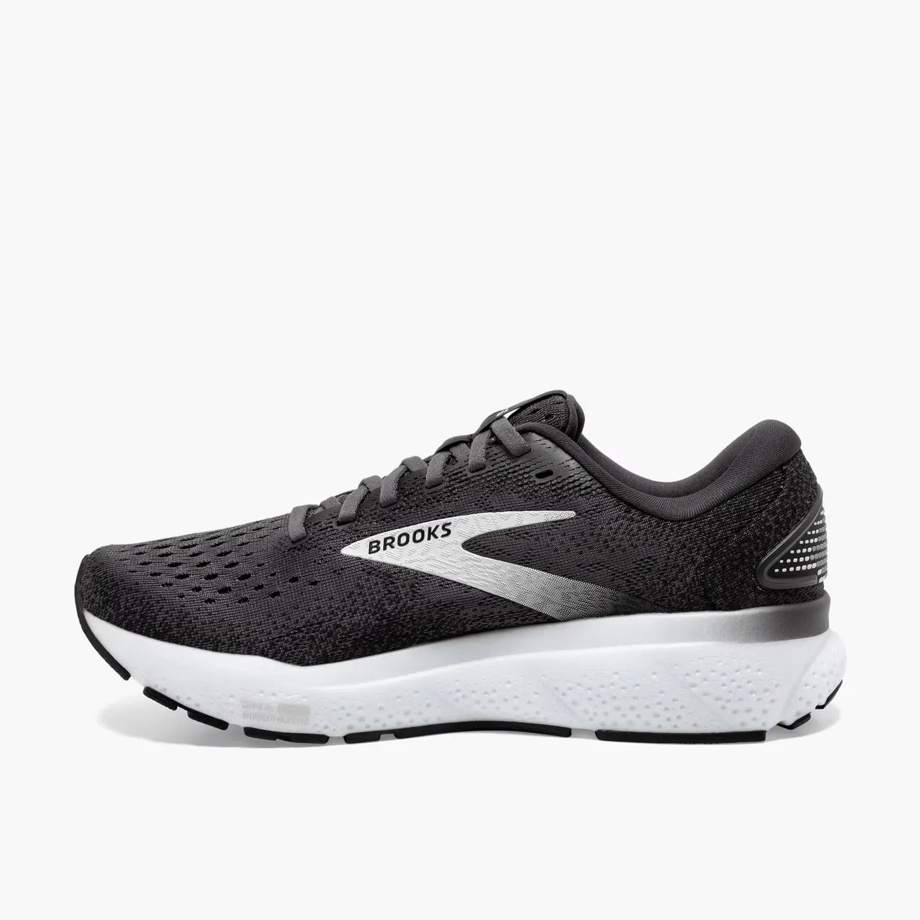 BROOKS MENS GHOST 16 - BLACK GREY