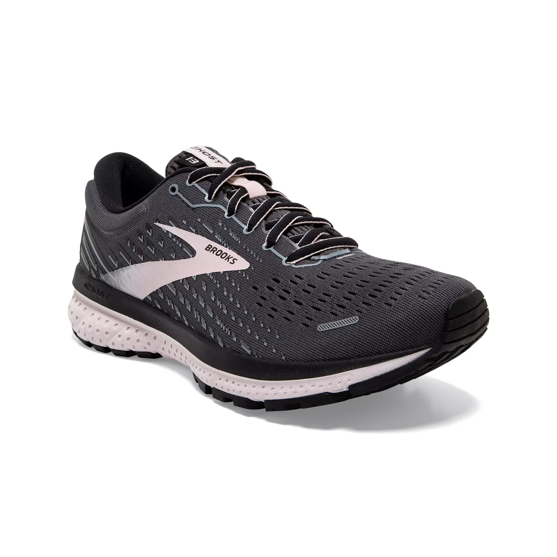 Brooks Womens Ghost 13- Black/Pearl/Hushed Violet