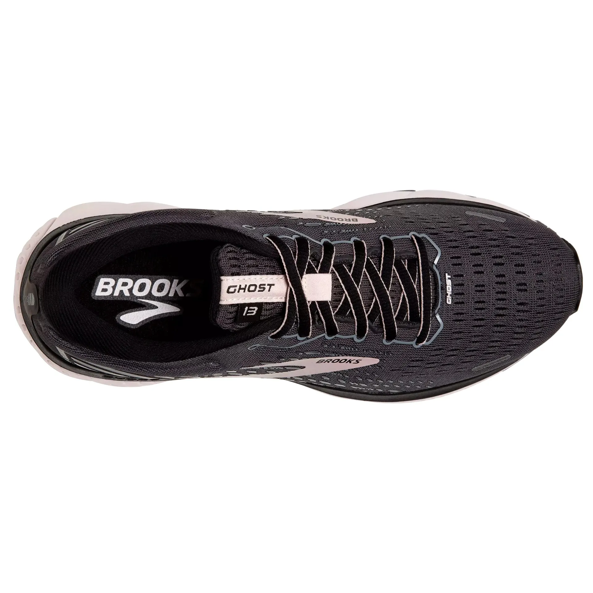 Brooks Womens Ghost 13- Black/Pearl/Hushed Violet