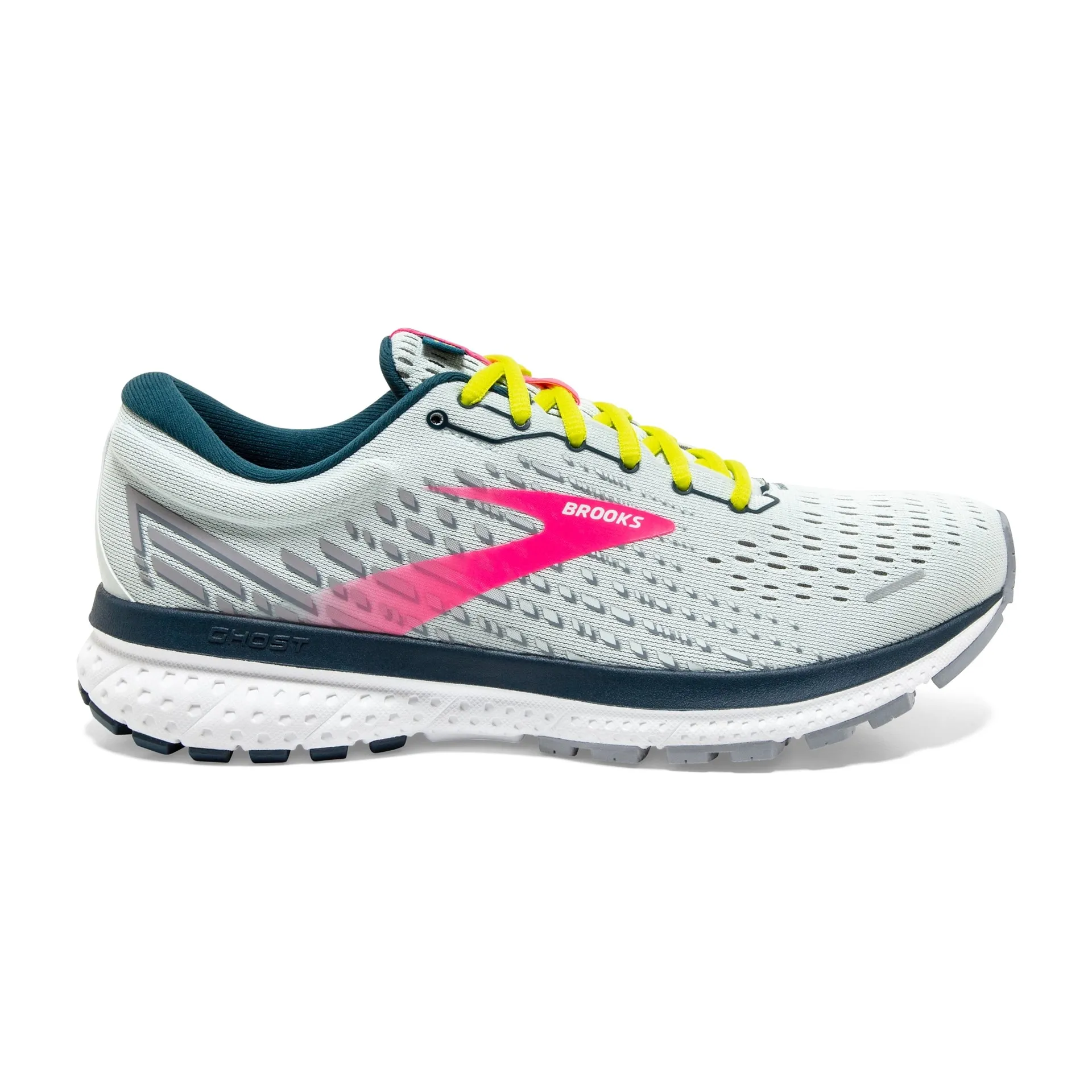 Brooks Womens Ghost 13- Ice Flow/Pink/Pond