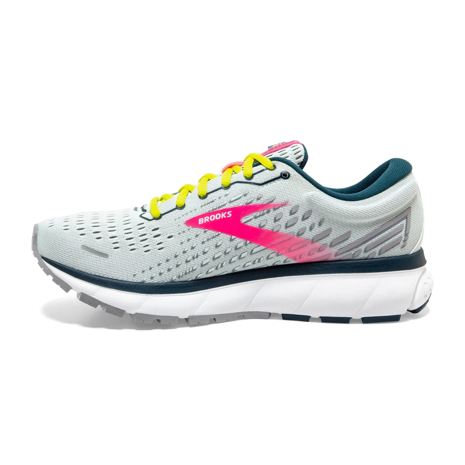 Brooks Womens Ghost 13- Ice Flow/Pink/Pond