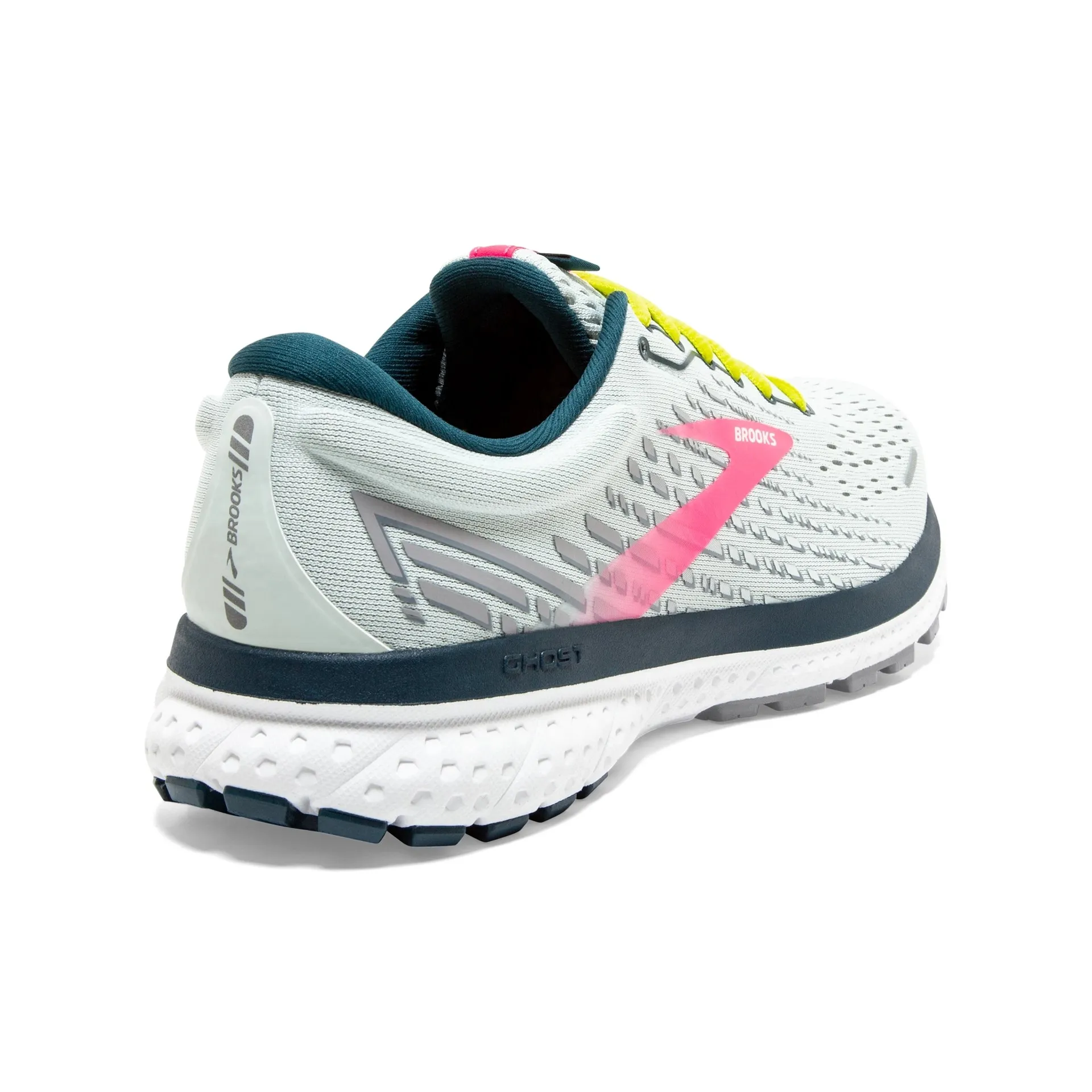 Brooks Womens Ghost 13- Ice Flow/Pink/Pond