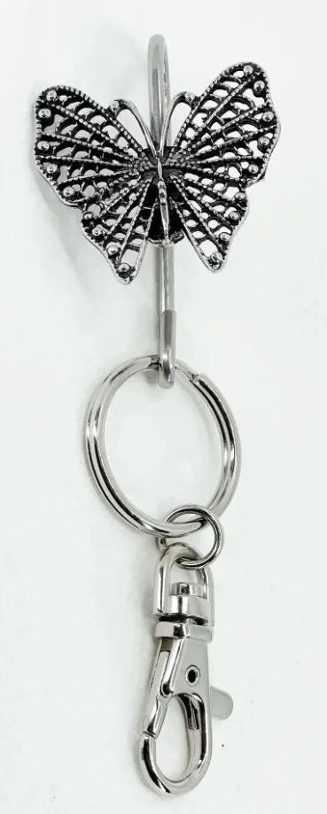 Butterfly Key Ring Purse Hook