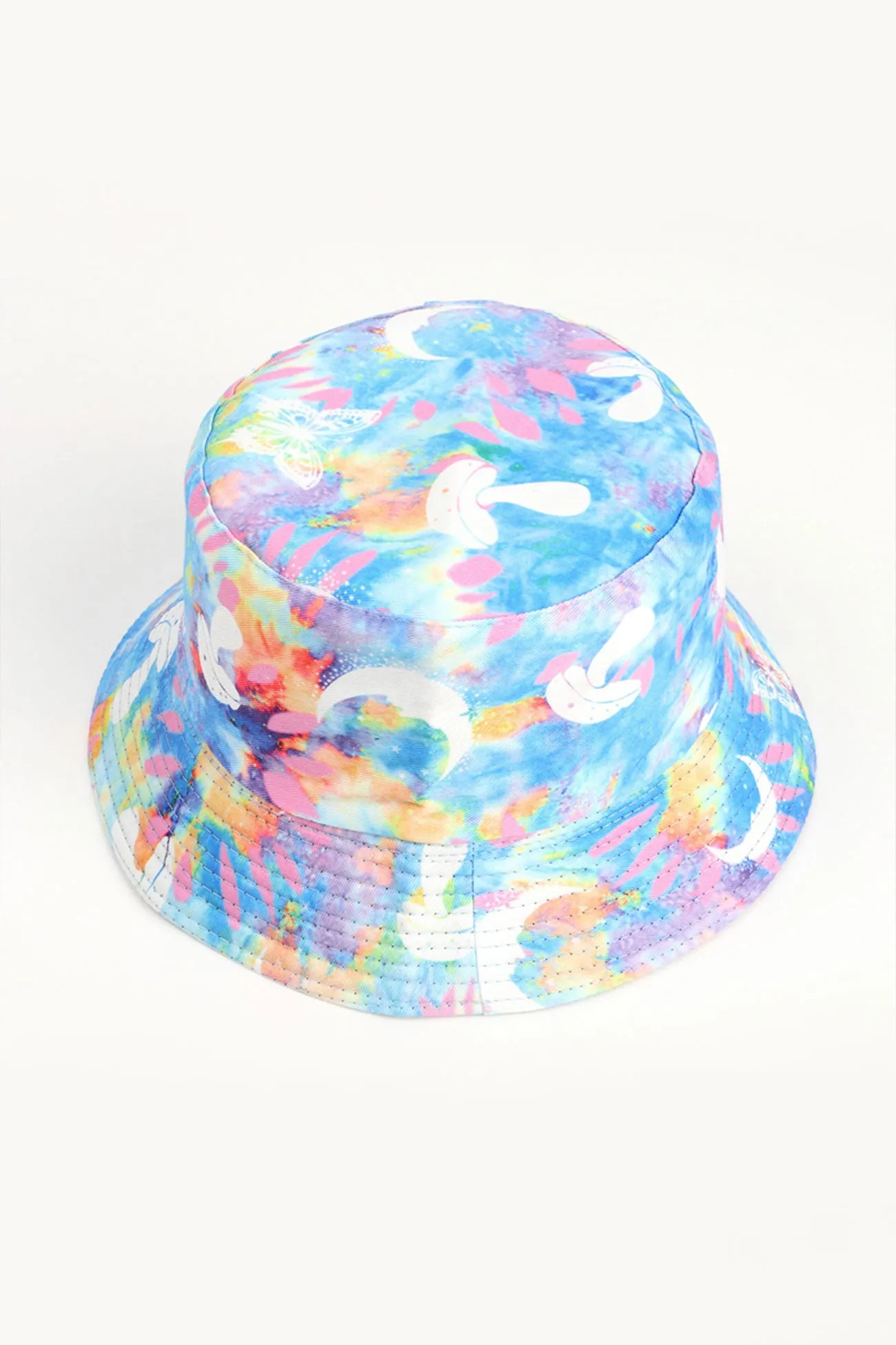 Butterfly Tie-dye Reversible Bucket Hat