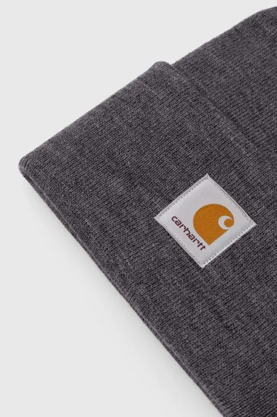 Carhartt WIP beanie gray color