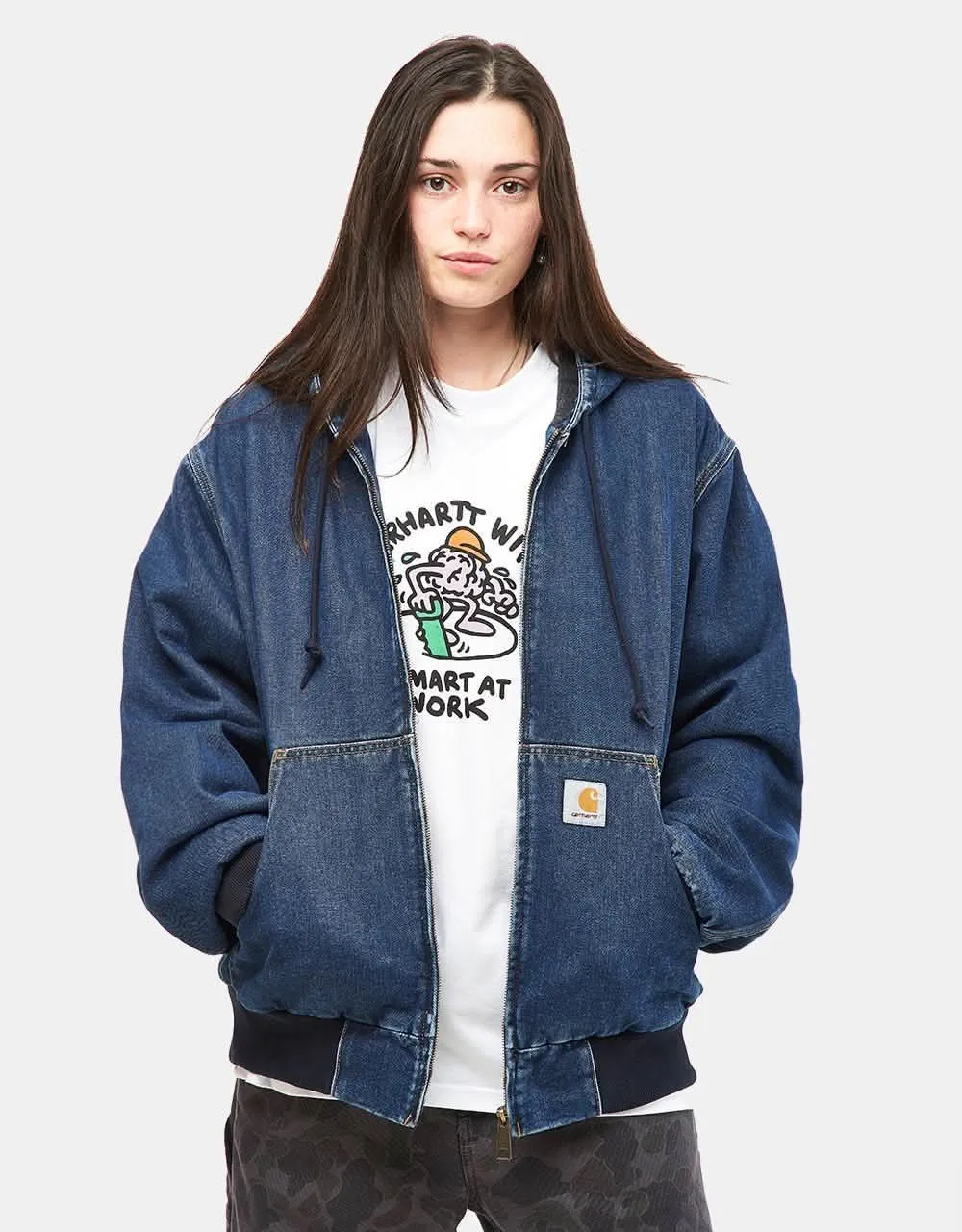 Carhartt WIP OG Active Jacket - Blue (Stone Washed)