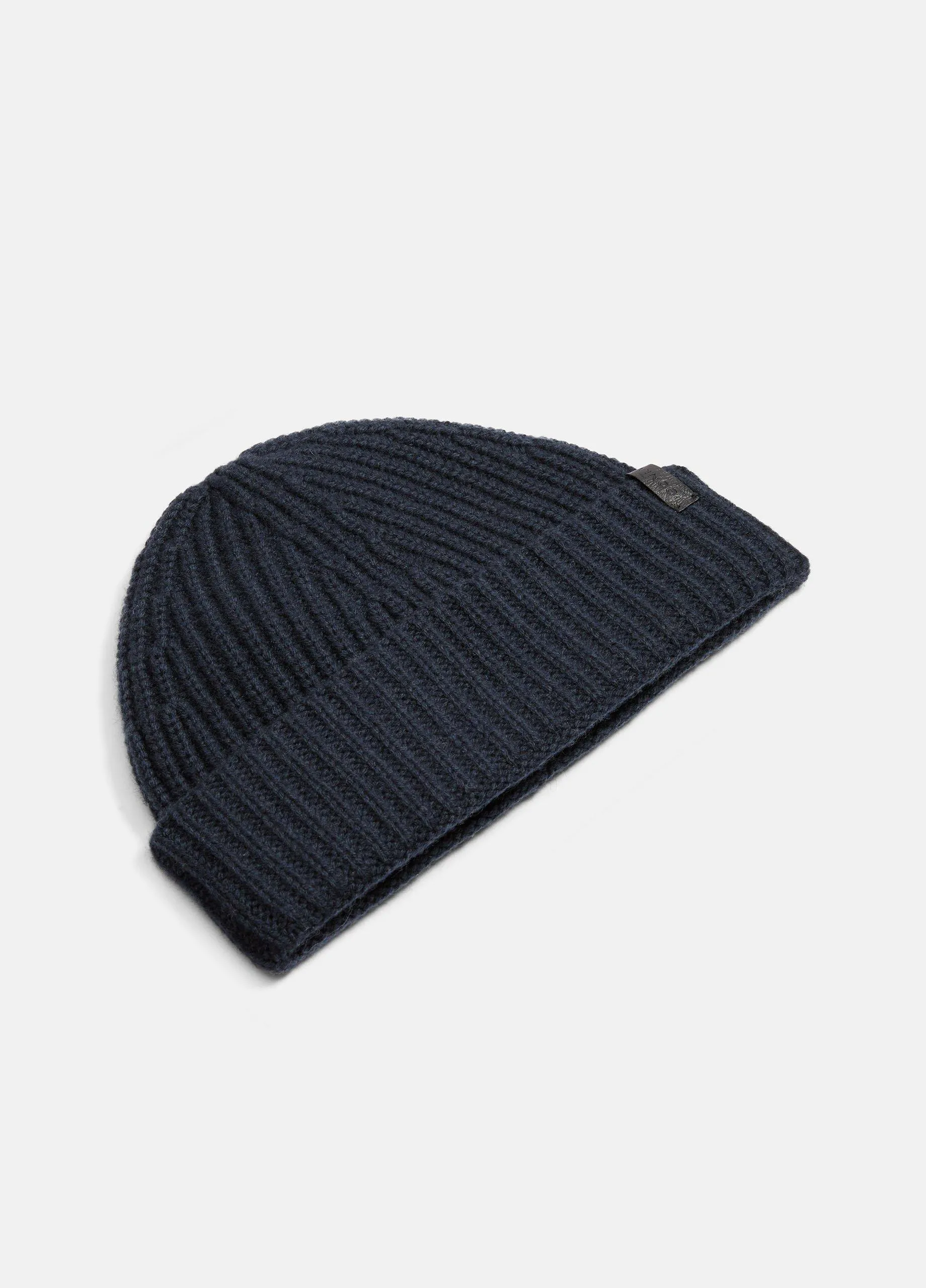 Cashmere Shaker-Stitch Beanie