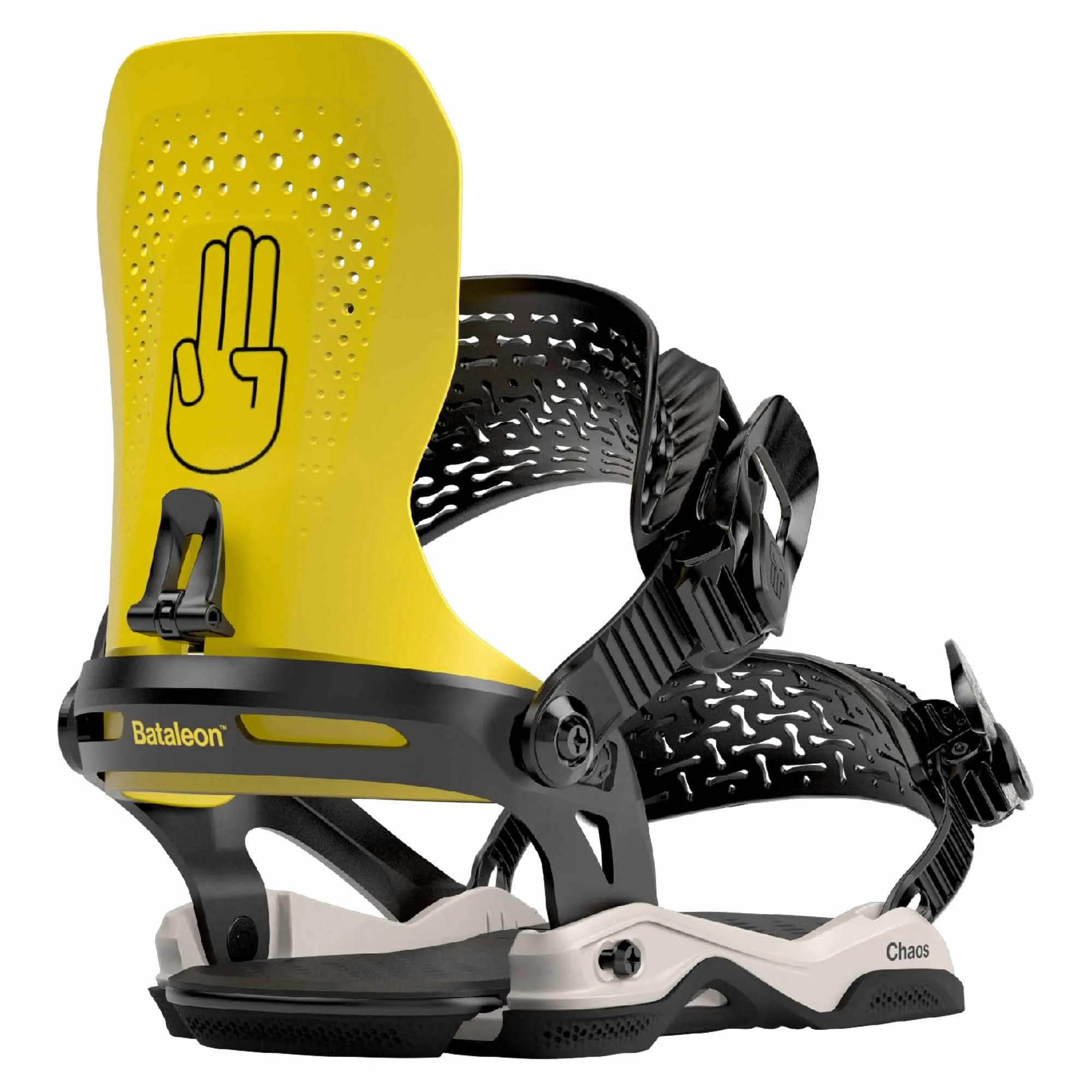 Chaos Asym Snowboard Bindings 2023 - Yellow