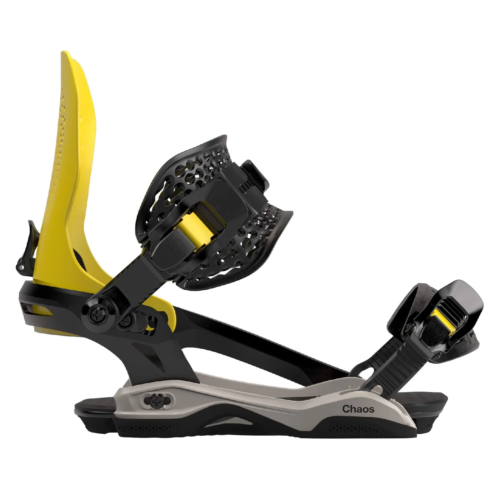 Chaos Asym Snowboard Bindings 2023 - Yellow