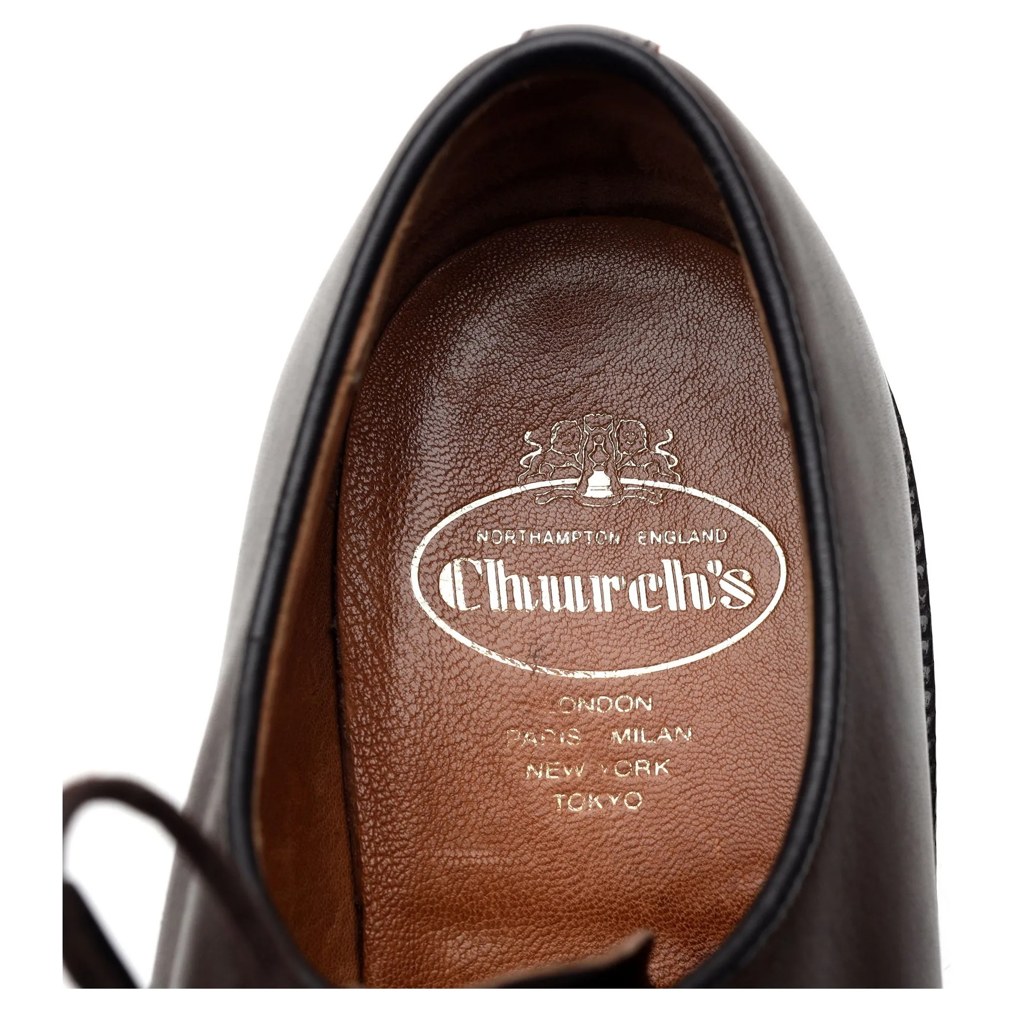 'Chapel' Dark Brown Leather Derby UK 9.5 G