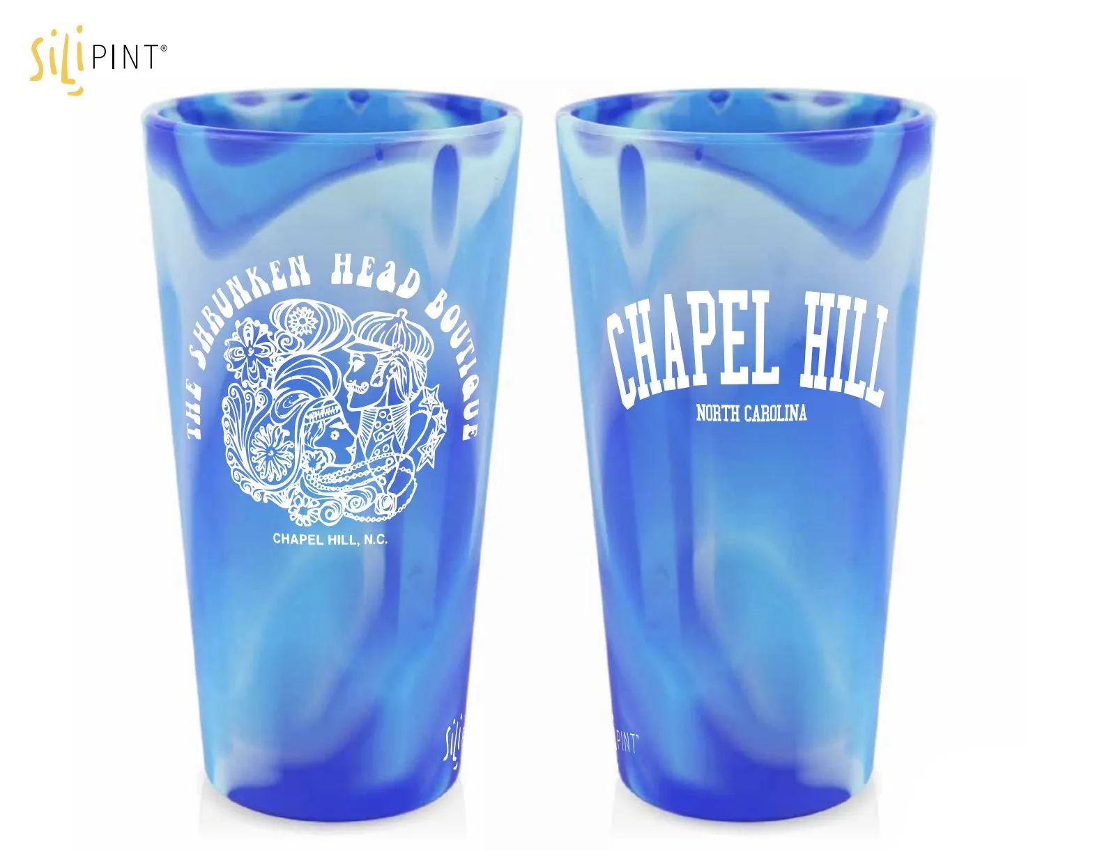 Chapel Hill North Carolina SHB 16oz Silicone SiliPint Glass