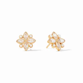 Charlotte Stud Gold Cubic Zirconia by Julie Vos