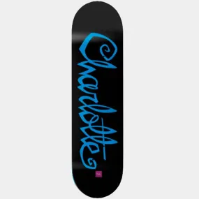 Chocolate Skateboards x Black Sheep Flip The Script Charlotte Deck Black