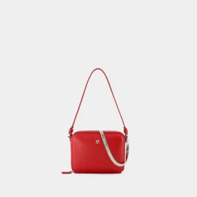 Cloud Chained Purse - Courreges - Leather - Red