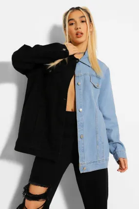 Colour Block Oversized Jacket