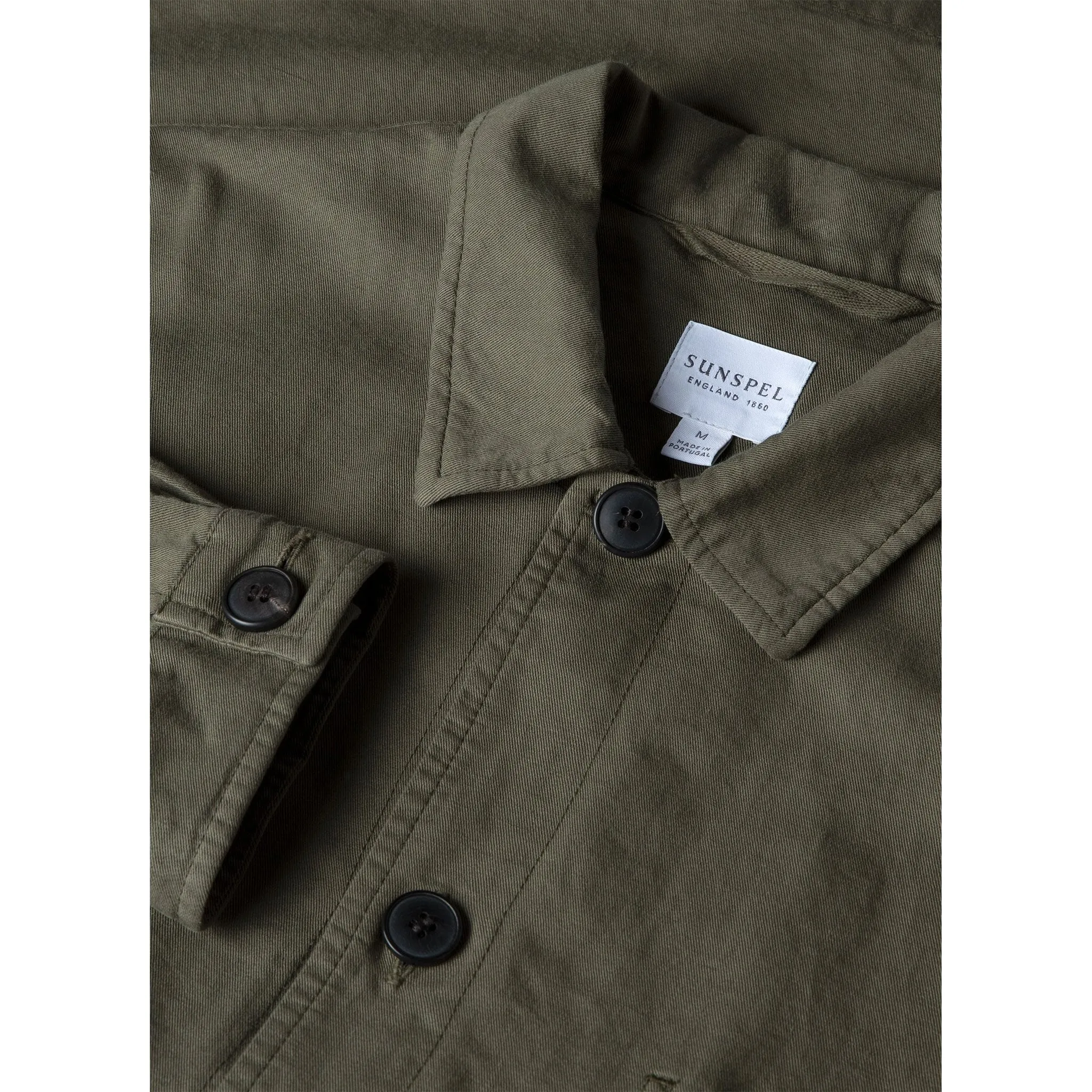 Cotton Linen Twin Pocket Jacket | Men | Khaki