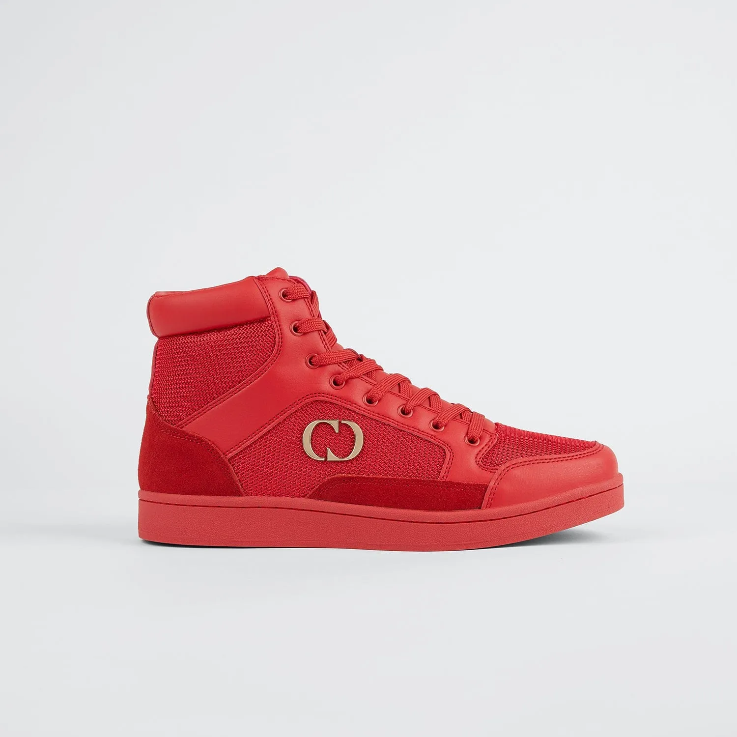 CRAFT HIGH TOP TRAINER - TRIPLE RED