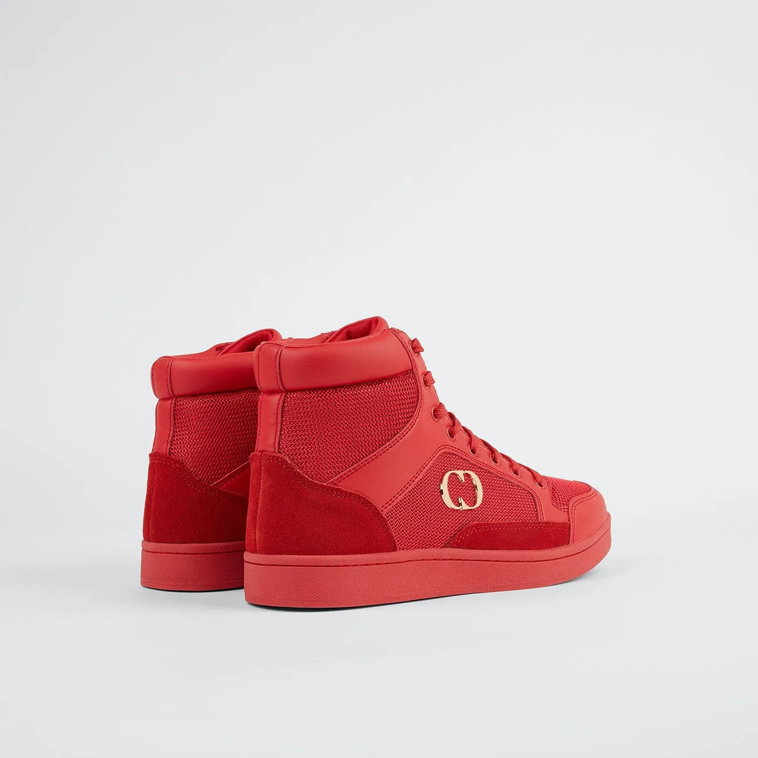 CRAFT HIGH TOP TRAINER - TRIPLE RED