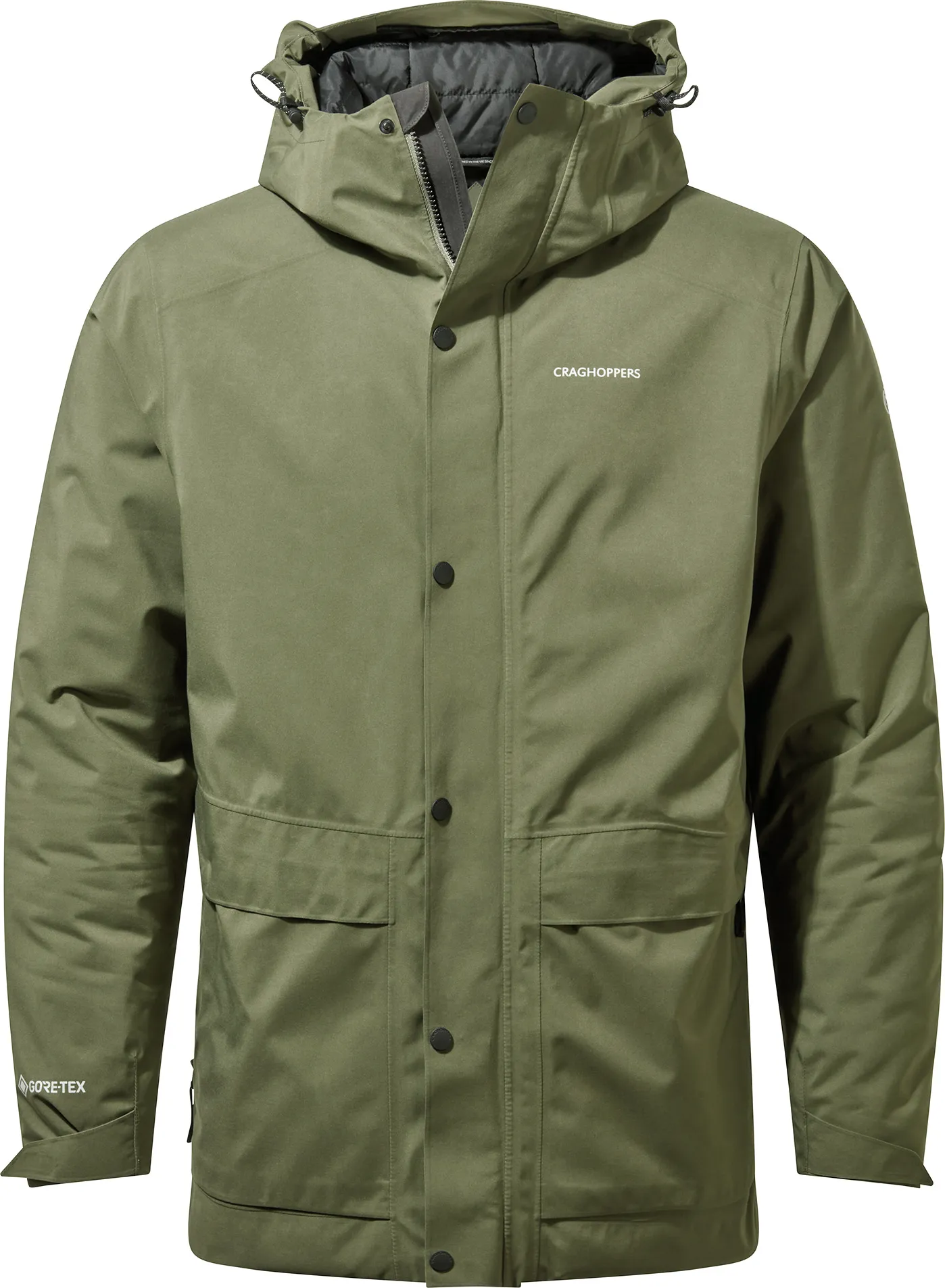 Craghoppers Men's Talo Thermic Gore-Tex Parka Green | Buy Craghoppers Men's Talo Thermic Gore-Tex Parka Green here | O