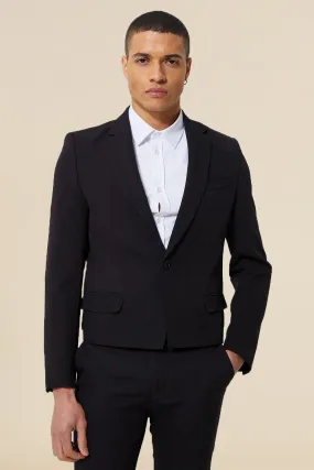 Cropped Suit Jacket