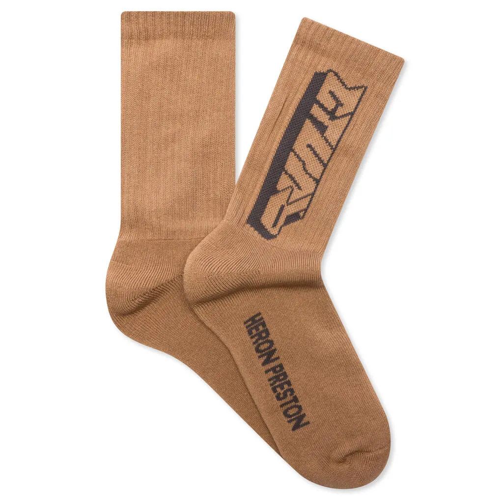 CTNMB Spray Long Socks - Tobacco Brown/Anthracite