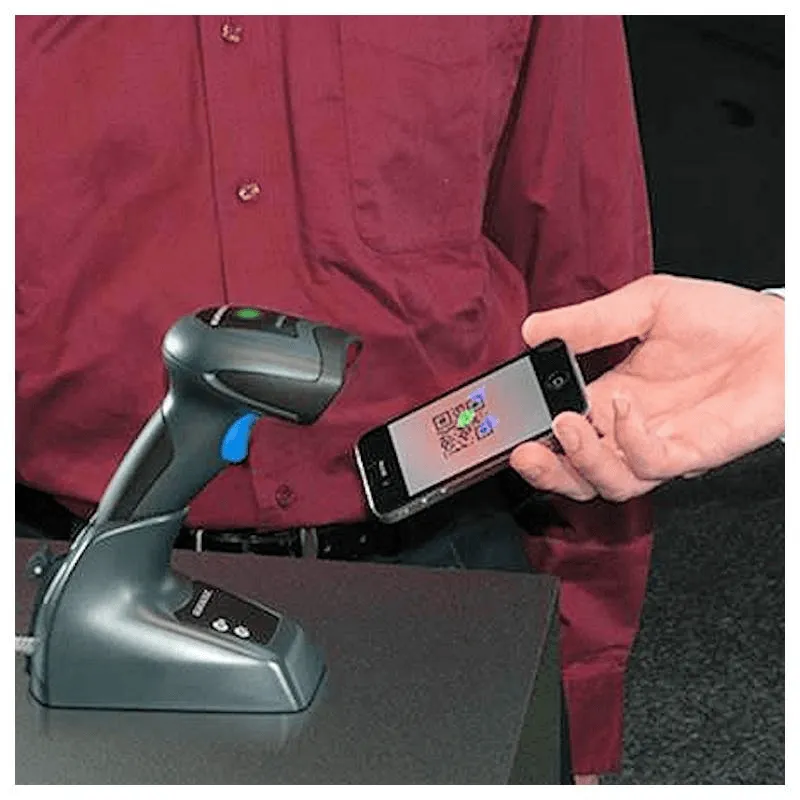 Datalogic Quickscan QBT2430 2D Handheld Scanner Barcode QR USB Kit Base Bluetooth Wireless