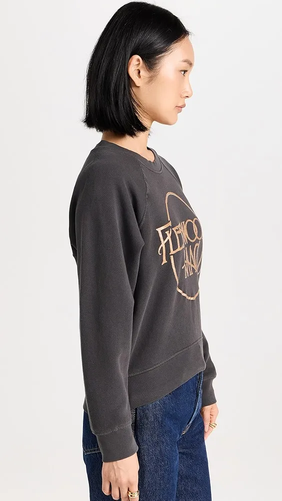 Daydreamer   Fleetwood Mac Circle Logo Raglan Crew Sweatshirt 