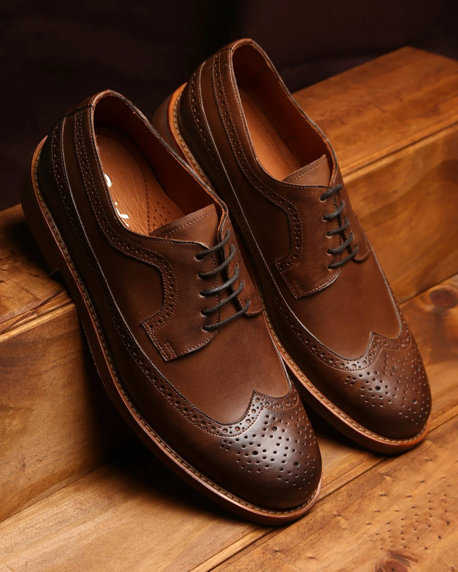 Derby Brogue 366 Brown