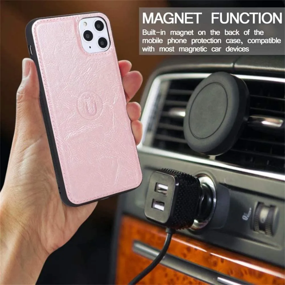 Detachable Flip Folio Zipper Purse Phone Case for iPhone 11 Series