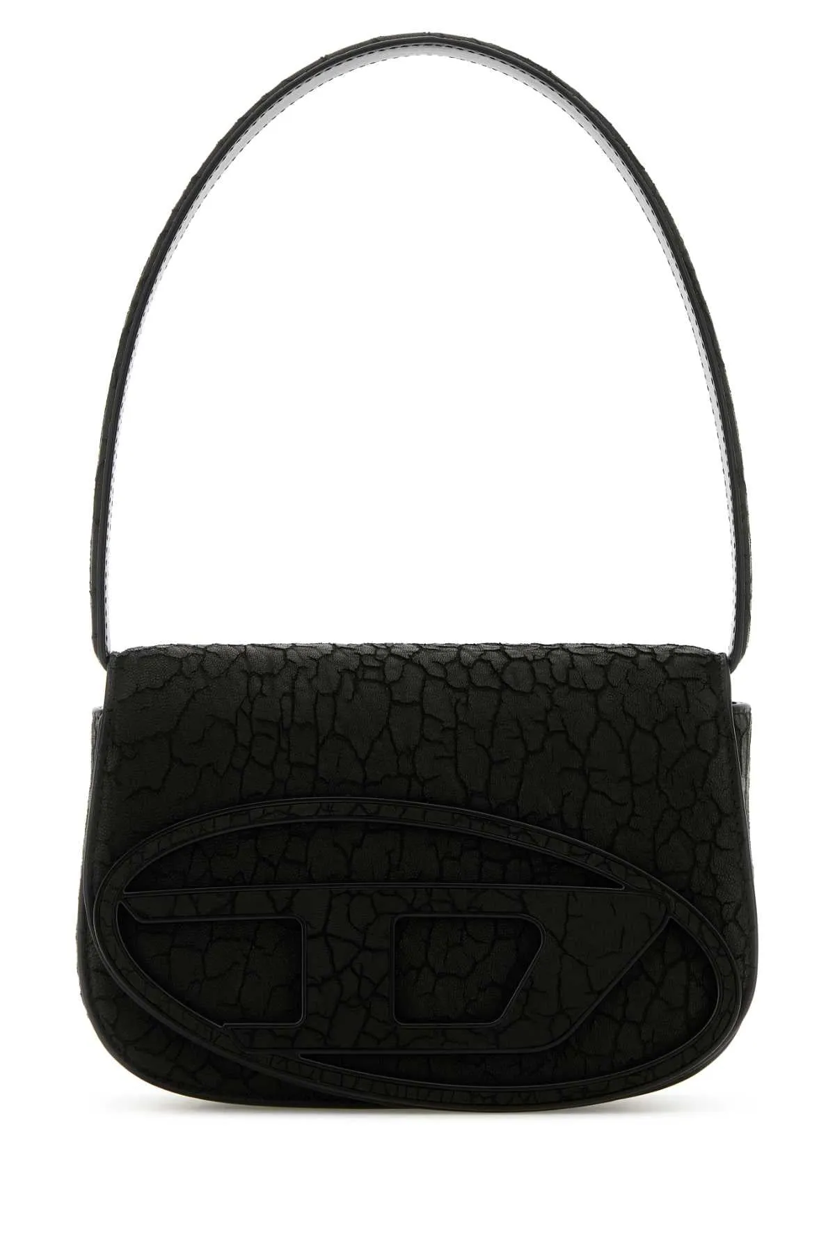 Diesel Black Leather 1 Dr Shoulder Bag