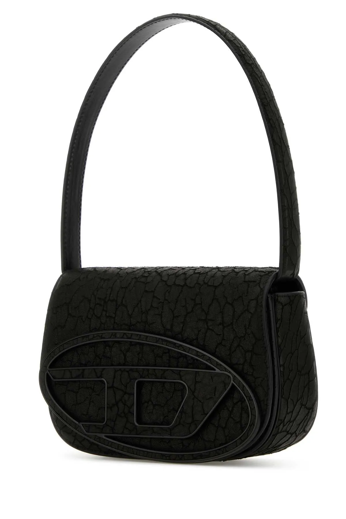 Diesel Black Leather 1 Dr Shoulder Bag