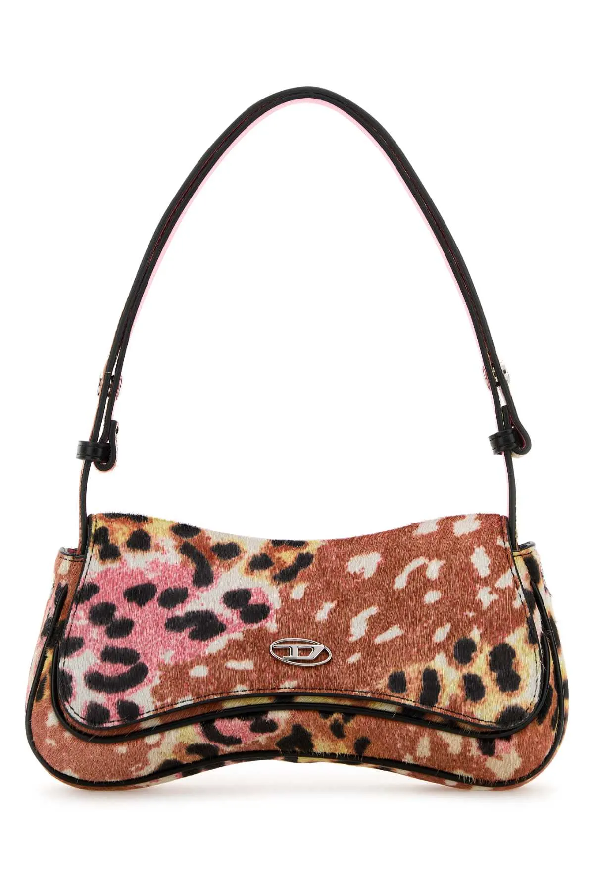 Diesel Printed Calf Hair Play Shoulder Bag